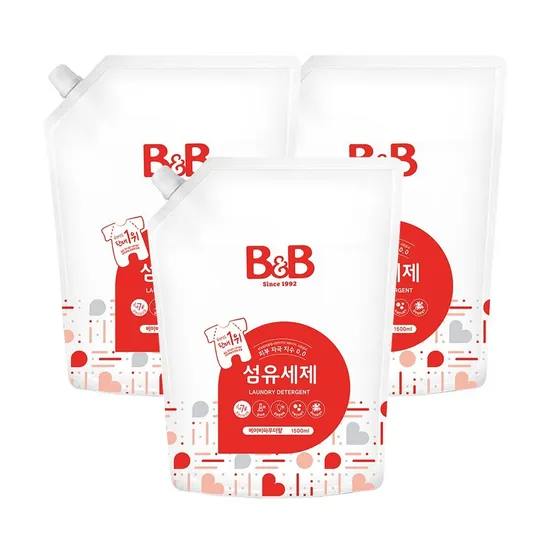 비앤비 유아세제 파우더향 리필용 3개입