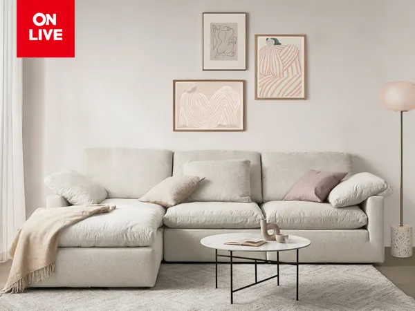 까사미아 3인 가죽 리클라이너