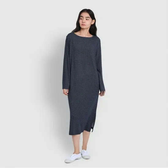 자주 부들 피치스킨 파자마원피스