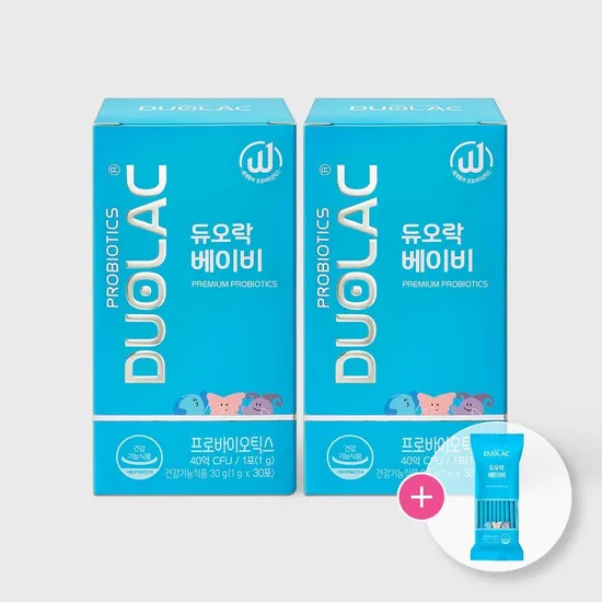 듀오락 베이비 유산균 30포×2개 + 10일분
