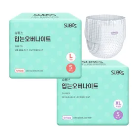 슈베스 입는 오버나이트 팬티형 5개입