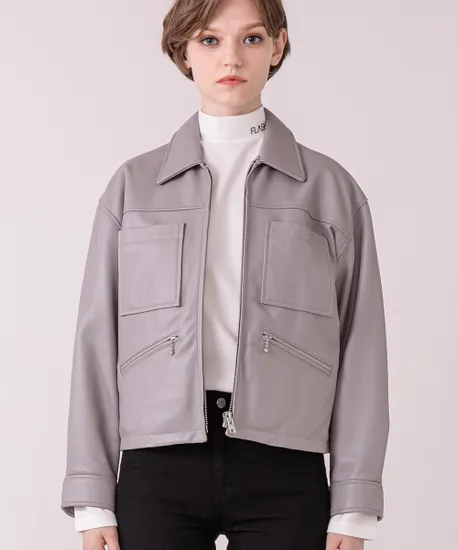 양가죽 포켓 라이더 자켓 100개