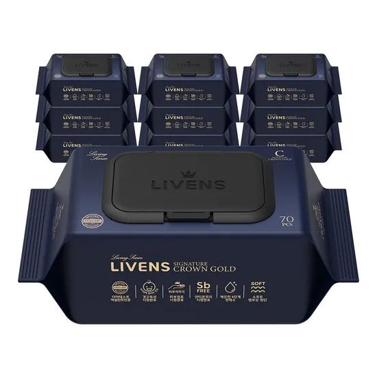 크라운 골드 물티슈 10팩