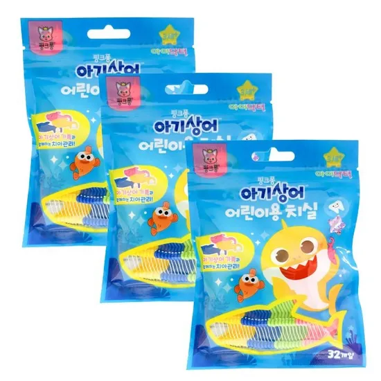 아기상어 어린이용 치실 32개입 3팩
