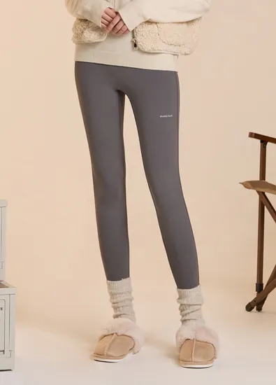 몽벨 양면 플리스 여성 기모레깅스