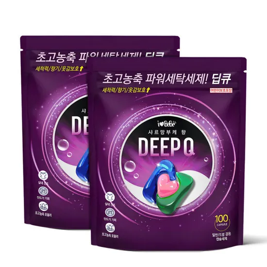 아이러브베베 딥큐 캡슐세제 샤르망부케 200개입