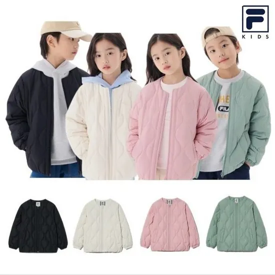 휠라키즈 경량다운 웨이브