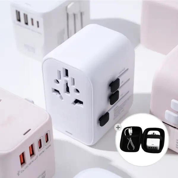 바이피 해외여행용 멀티 어댑터 파우치 케이블 증정