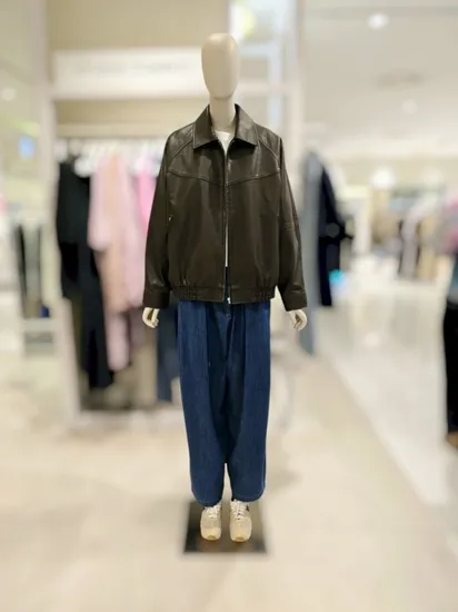 톰보이 신세틱레더 자켓