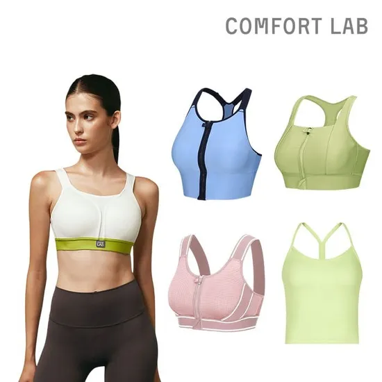 컴포트랩 브이넥 스포츠 브라탑