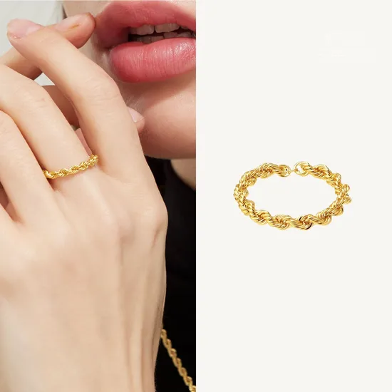 골드앤 18K 트위스키 반지 대