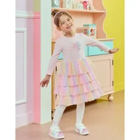 프랜치캣 무지개 캉캉원피스