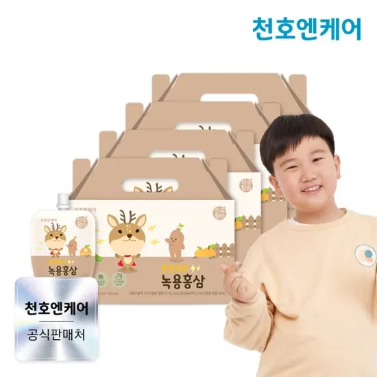 천호엔케어 어린이 녹용홍삼 30포 4박스 66,510원