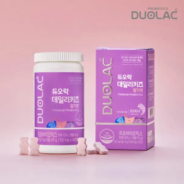 듀오락 데일리키즈 요거트 딸기 2통