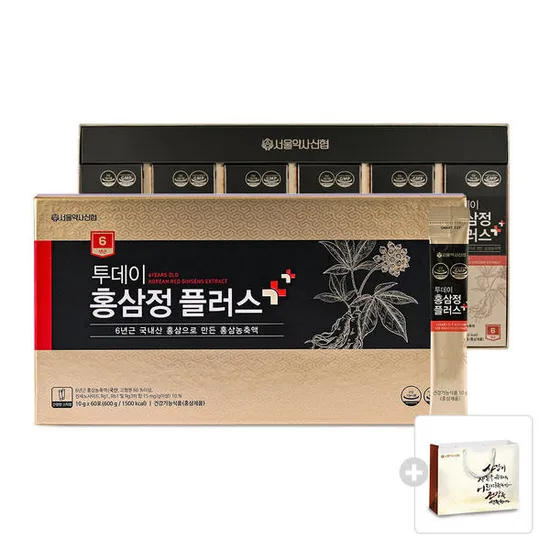 서울약사신협 투데이 홍삼정플러스 60개입 쇼핑백