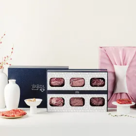 한우 선물 세트 1등급 소고기 설로인 구이용 1kg