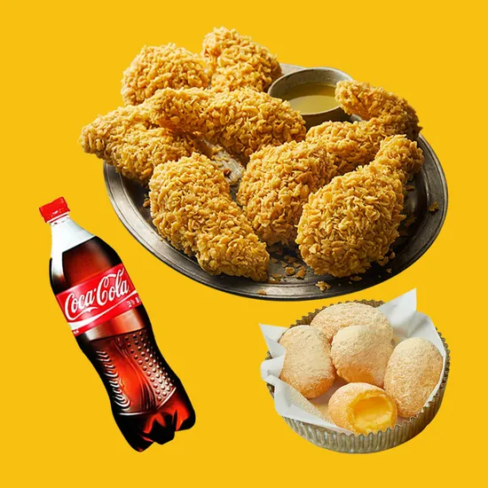 황금올리브치킨 황금알치즈볼 5개 콜라 1.25L