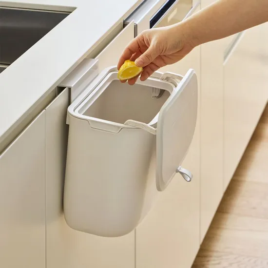 한샘 플랫사각 음식물쓰레기통 9L 걸이휴지통 9L