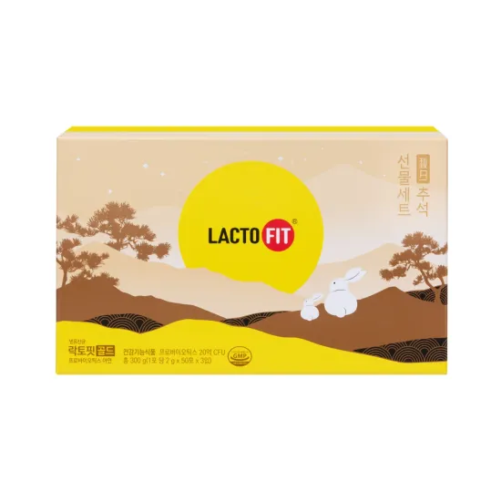 락토핏골드 선물세트 50포 3통