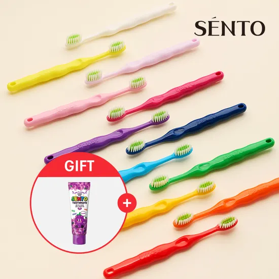 센토 미세모 어린이칫솔 6세 이상 12개