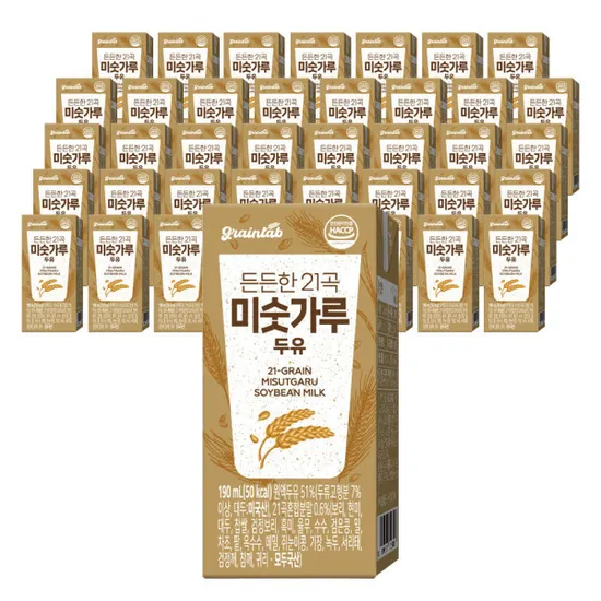 그레인랩 든든한 21곡 미숫가루두유 40팩