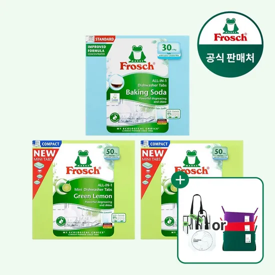 프로쉬 올인원 식기세척기세제 50개입 2개 + 30개입 1개