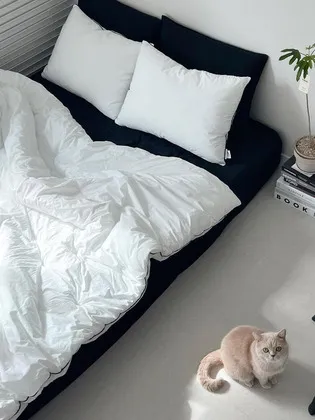 바삭바삭 고밀도 60수면 무봉제 데이 호텔 차렵이불 SS Q K LK