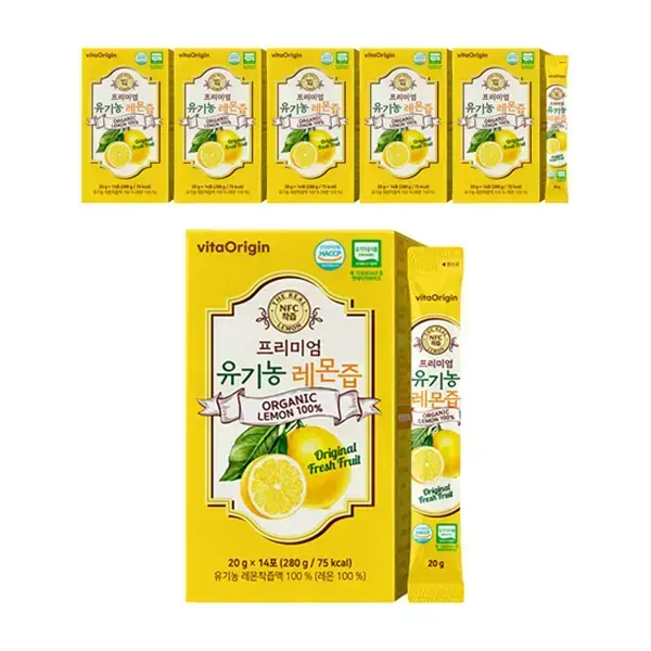 비타오리진 유기농 레몬즙 14포 x 6박스