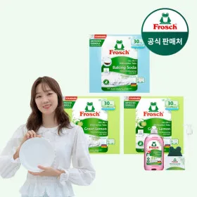 프로쉬 식세기세제 30개입 3개 주방세제 펌프 수세미