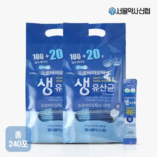 프로바이오틱스 생유산균 2.5g 120포 2개