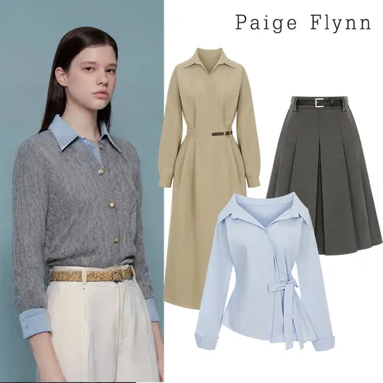 샤플레어 니트 원피스