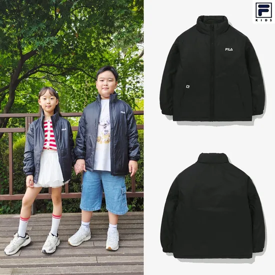 휠라키즈 트랙 퀄팅 자켓