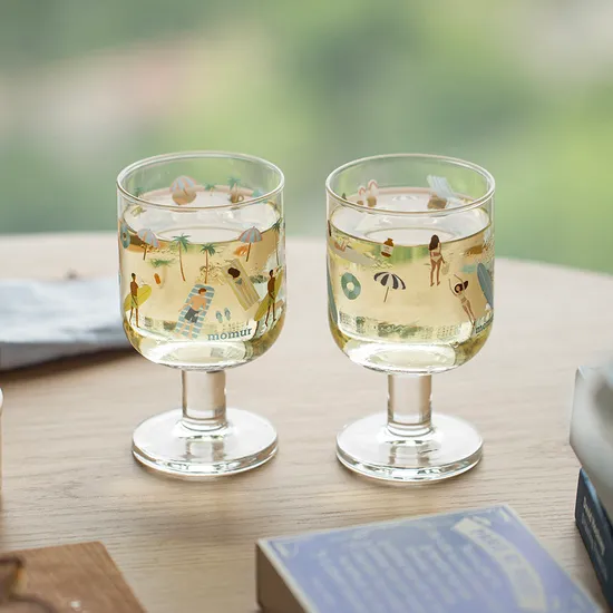 모머위켄드 썸머 홀리데이 와인잔 기프트 세트