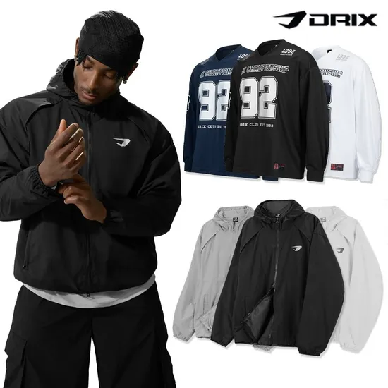 드릭스 라이트웨이트 윈드브레이커 자켓 6가지 색상