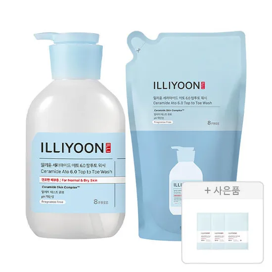 일리윤 세라마이드아토 탑투토워시 500ml+리필 500ml