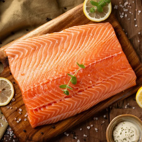 노르웨이산 딥스킨 생연어 1kg