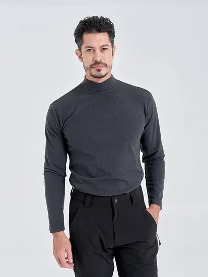 남성 소프트 하프넥 이너 티 긴팔 3개
