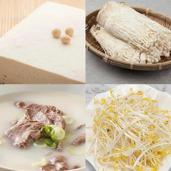 새농 보따리 두부 콩나물 팽이버섯 사골곰탕 묶음 900원