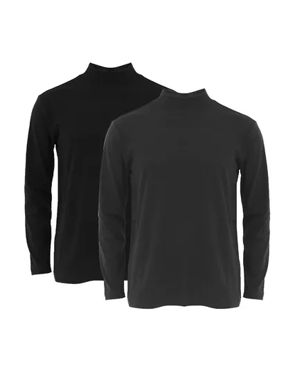 남편 하프넥 쫀쫀한 이너 티셔츠 1+1