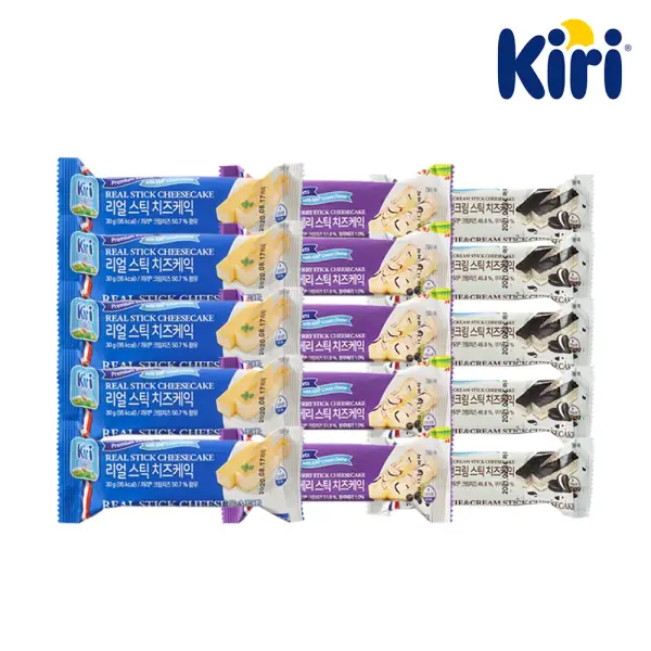 끼리 리얼스틱 치즈케익 30g 3종 15개