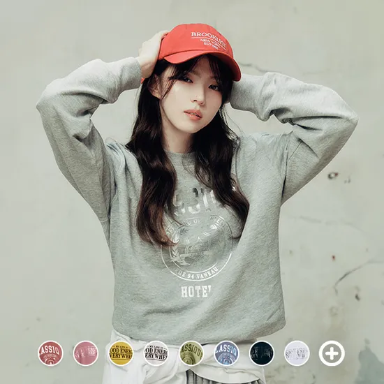 지오다노 프린팅 맨투맨