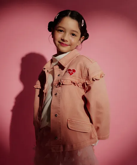 요크프릴 컬러 데님자켓