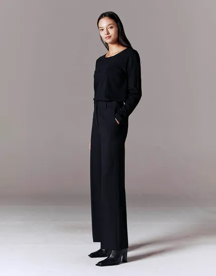 스트레이트핏 슬랙스