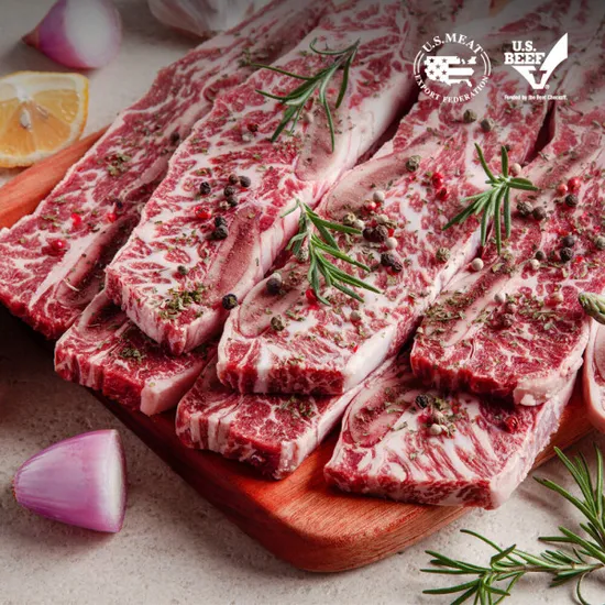 누리푸드 앵거스 탑초이스 꽃LA갈비 1kg