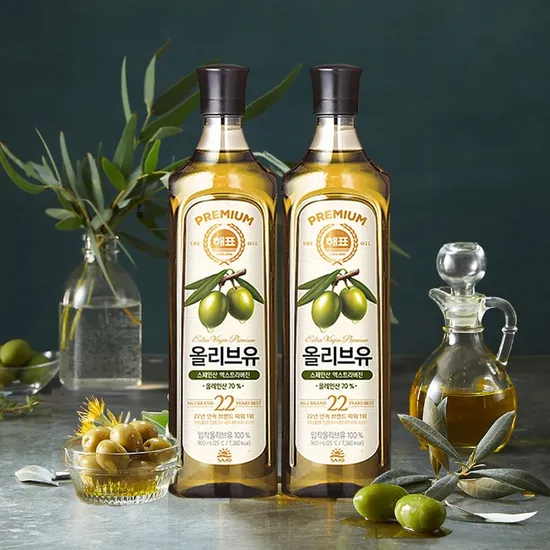 사조 해표 압착 올리브유 900ml 2개