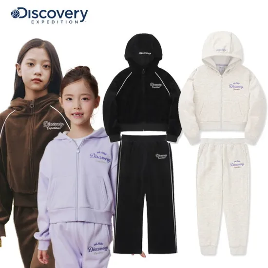 디스커버리키즈 여아 윈터 라이프 트레이닝 후드 자켓