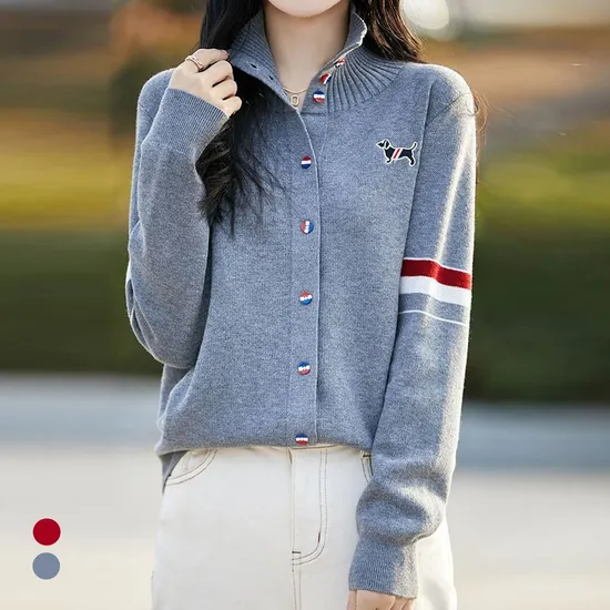 카라 트리플버튼니트가디건