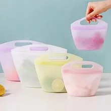 키친스타일 실리콘 지퍼백 3종 세트