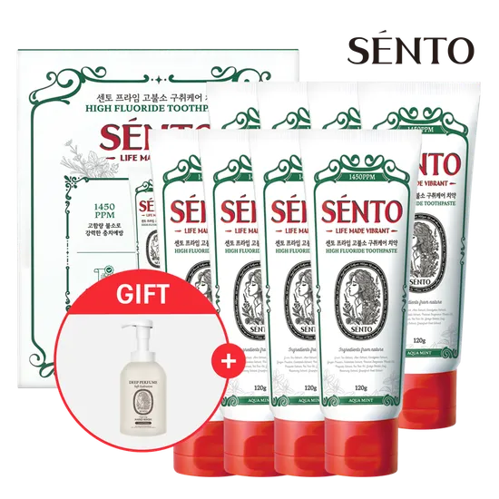 센토 고불소 치약 120g 8개 핸드워시 510ml 1개