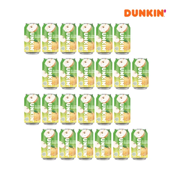 푸드럽 던킨 제로 스파클링 배 350ml 24개